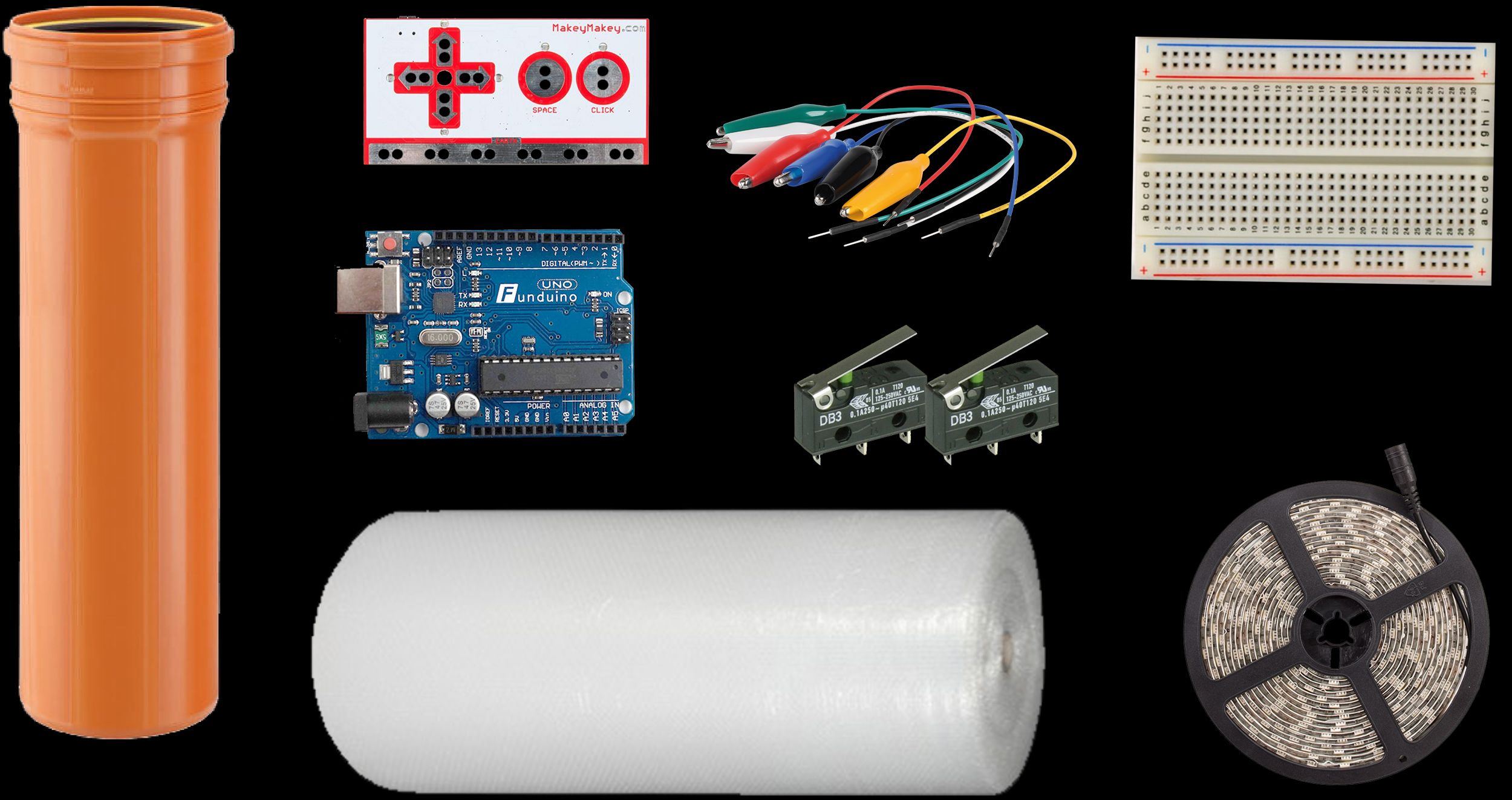 the things we used to build our prototype